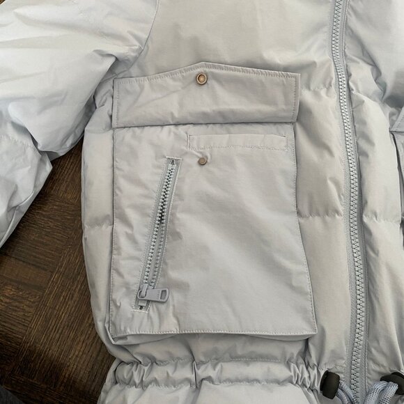 NWOT - Lole Kylee Water Repellent Puffer Jacket In Fog Blue - - Picture 9 of 15